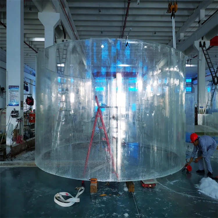 Acrylic Aquarium Fish Tank for Sale Factory Price Big Acrylic Cylinder Aquarium Aquariums & Accessories 500L Indoor and Outdoor