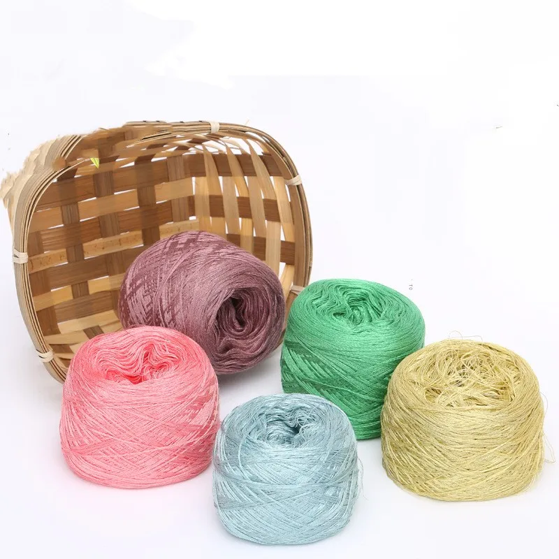 Yarn Craftsman 60S/4 mulberry silk blended yarn hand-crochet DIY dyed summer ice silk spun yarn