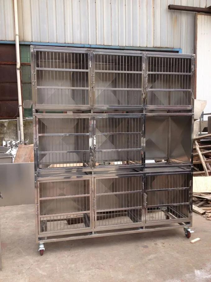 YSENMED Metal Stainless Steel Cat puppy small Animal Pet veterinary cages price Vet Clinic Dog Kennel pet hospital cages price