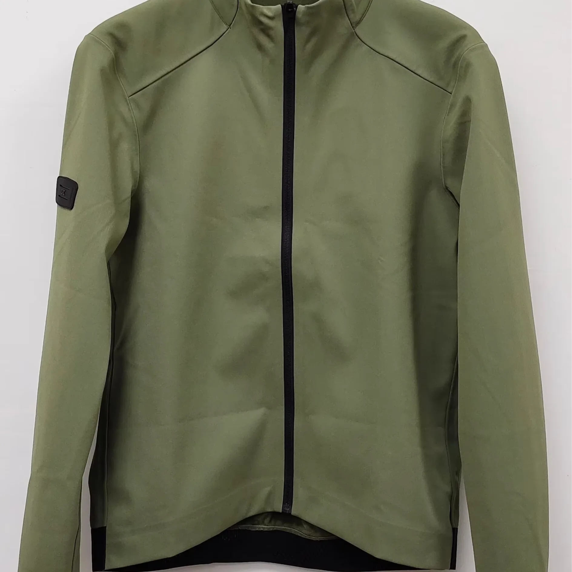 Men Nylon Elastane Fabric Windblock Cycling Tech Woven Jacket