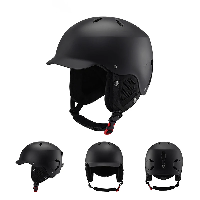 ABS Shell + EPS Foam Brim-style Design Adjustable Fit Ski and Snowboard Helmet for Men Women and Youth