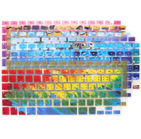 Цветной чехол для клавиатуры 0,1-0,3 мм для Macbook