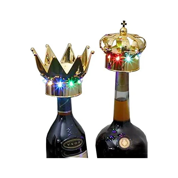 Crown Bottle Lights LED Strobe Baton Champagne Sparkler Light Flash Stick Service Bottle Topper Lamp for Bar Party nightclub