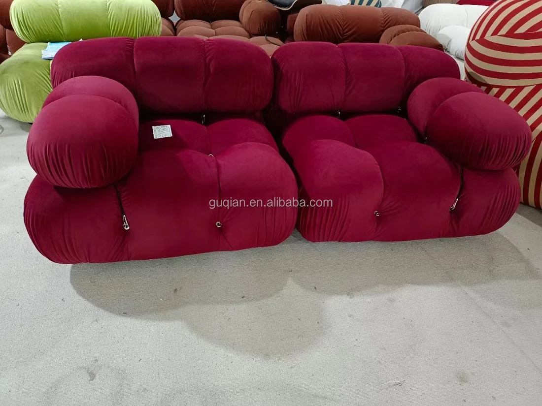 modern divan living room sectional furniture design latest l shaped fabric corner Modular Mario Bellini sofa with recliner