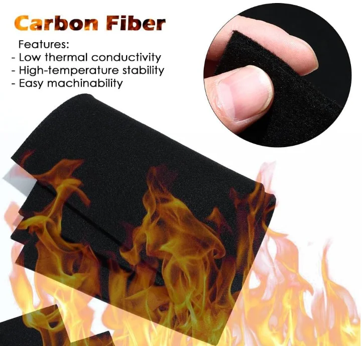 Felt Carbon Fiber Fireproof Welding Blanket Emergency Safety Fire Blankets 3mm 5mm Thickness Fire Retardant Protective Mat