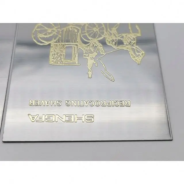 Custom Acid Etched Stainless Steel Brass Nameplate Laser Etch Engraved Die Cut Label Sticker