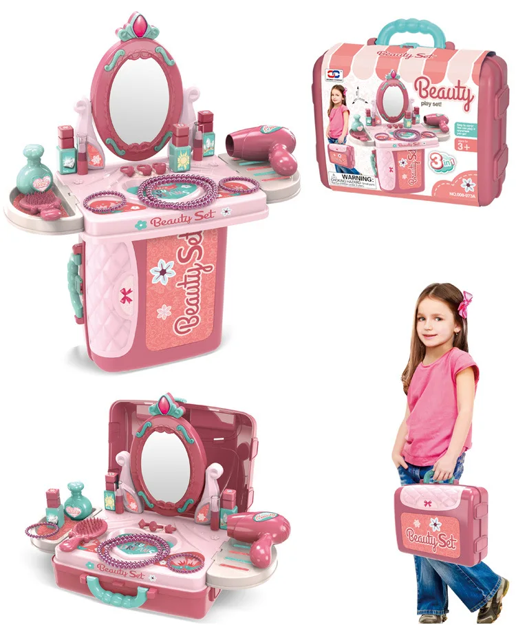
Amazon Hot New Releases Kitchen Toy Tool Toys Kids Realistic Handbag Pretend Play Educational Toy Makeup Sets 