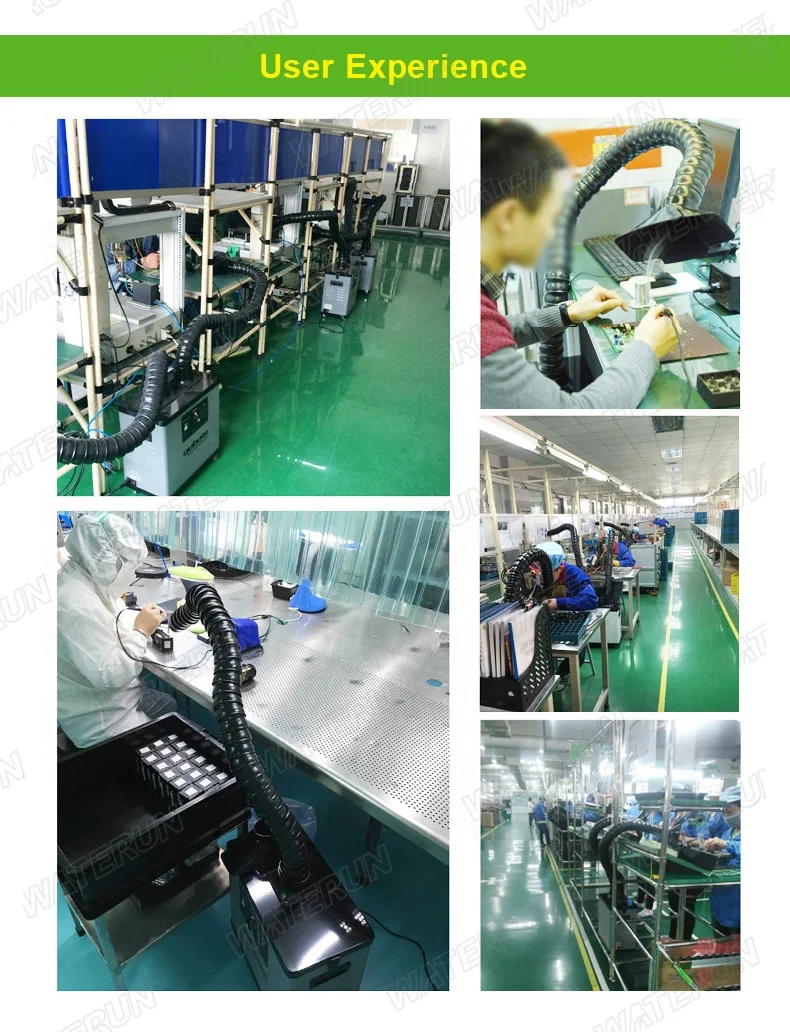 200W Smoke Purifier Fume Extraction System Hepa Solder Fume Extractor Dual