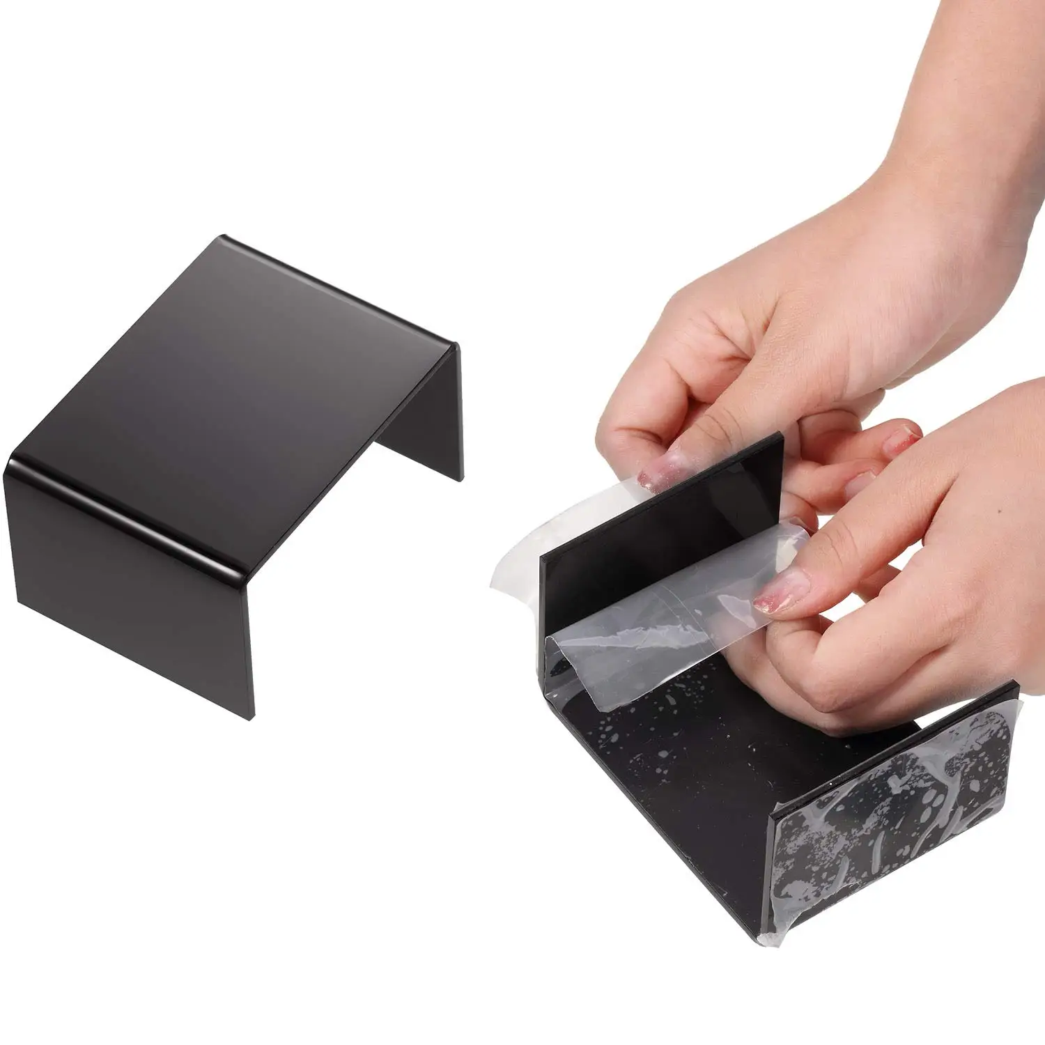 Factory Customized Hot-selling N-shaped Figure Placement Display Plastic Doll Cake Clear Acrylic Display Riser Stand