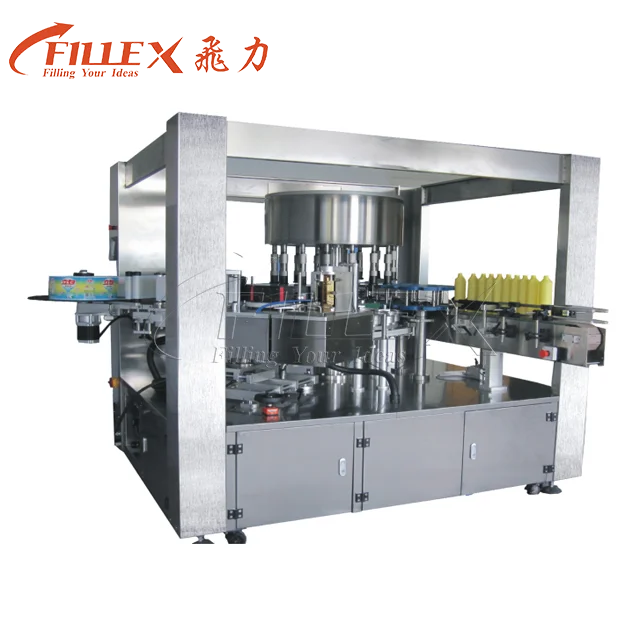 18000BPH Rotary type OPP hot glue melt sticking label labeling machine for PET bottles