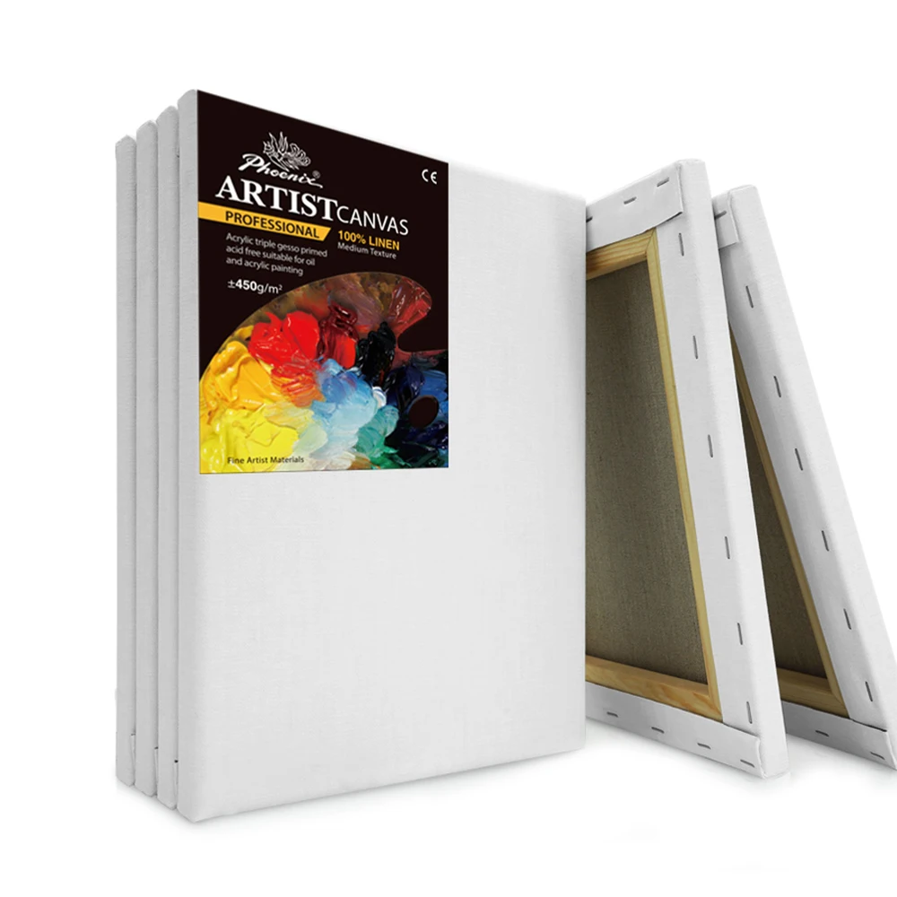 Phoenix Wholesale Stable 100% Linen Acrylic Triple Primed Blank Stretching Print Canvas Art Frame