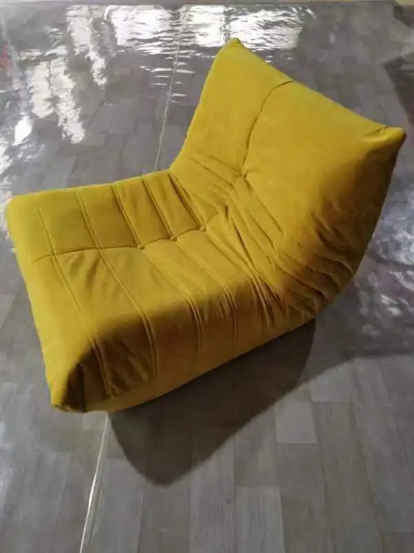 High quality togo sofa for living room compressed modern good quality foma upholstery customize fabric accent chair