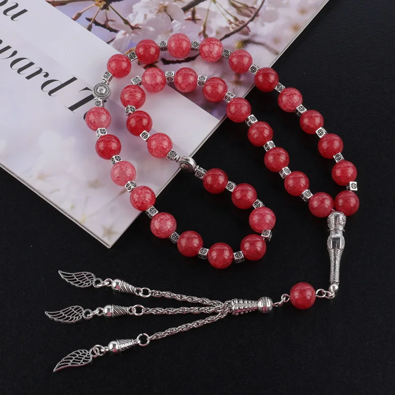 Wholesale 33pcs Religion Muslim Islamic beaded glass beads high quality rosary bracelets