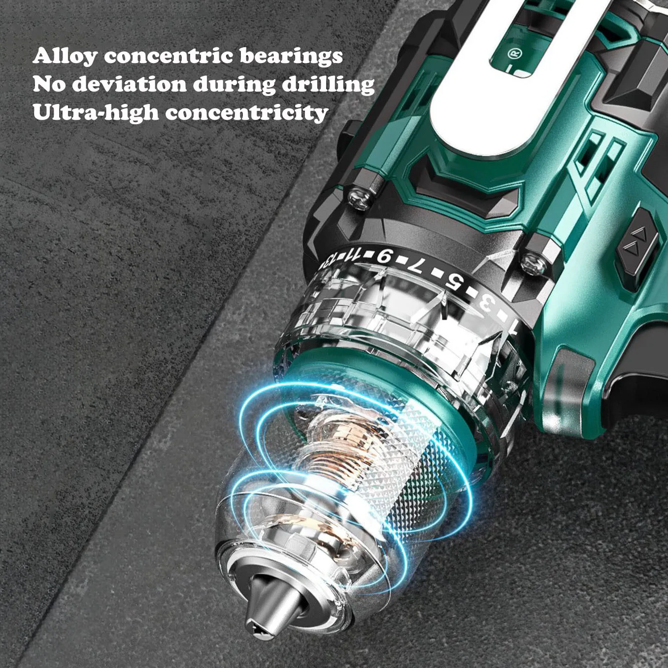 Brushless Hand Drill Handheld Portable Metal Ratchet Chuck With Hammer With Side Handle Hanging Electric Drill