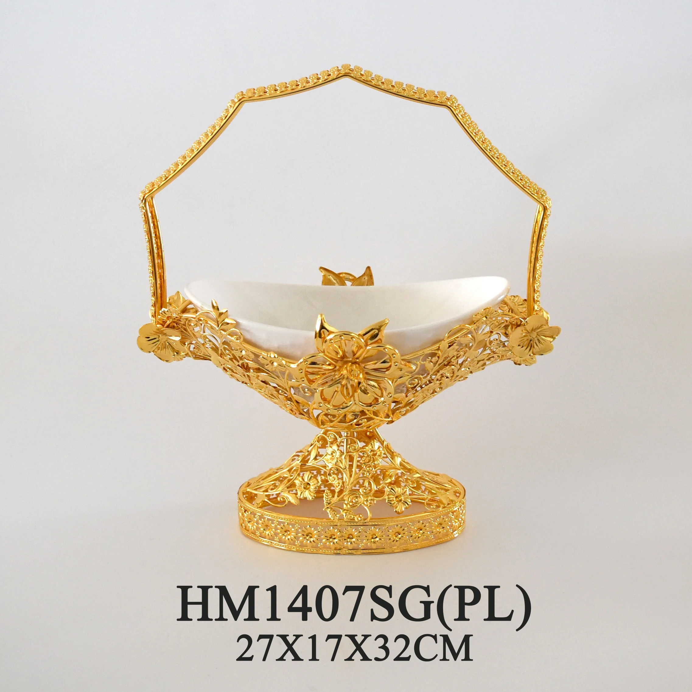 Birthday party Arabian gold cake dish wedding gift fruit platter snack basket