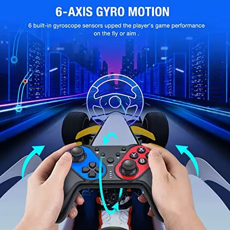 Wireless Gamepad for Nintend Switch Pro Game Controller Dual Vibration Joystick for NS Switch Console Saitake Gamepad