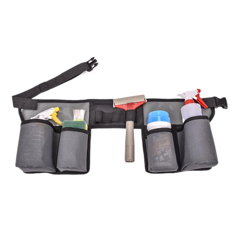 Hot selling Cleaning Belt Tool Pouch Waist Apron with Pockets Water-Resistant Cleaning Work Aprons for Housekeeping