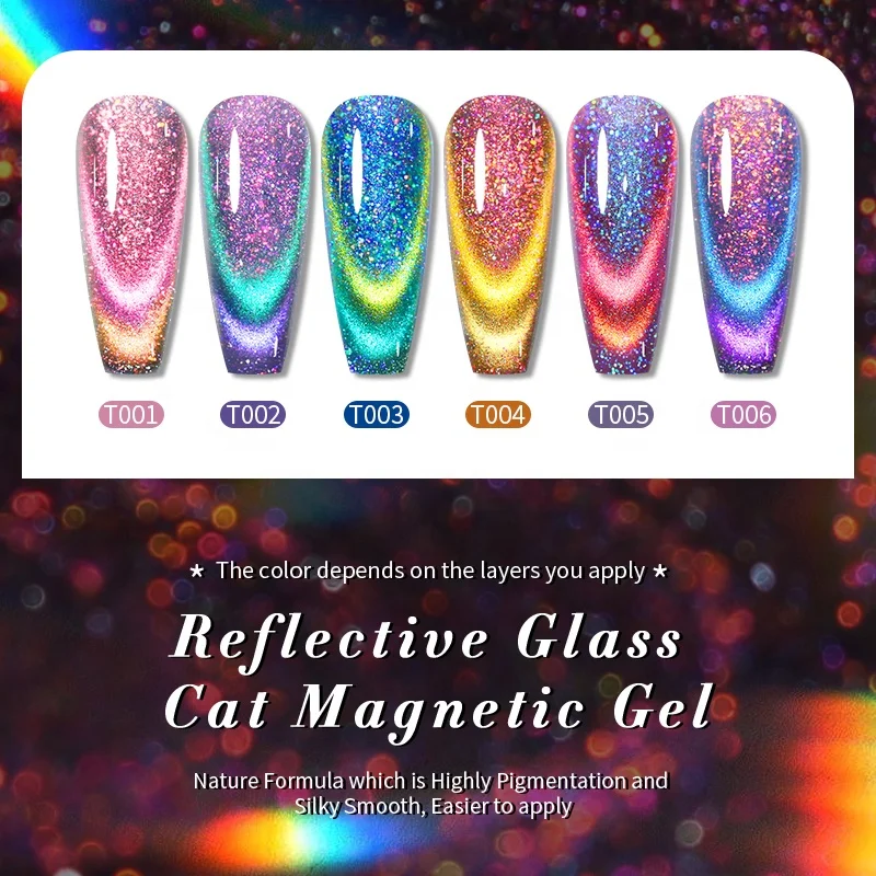 BORN PRETTY PRO Hot Trend 15ml Double Light Cat Eye Magnetic Gel Nail Polish UV Gel Vernis Ongle Semi Permanenent