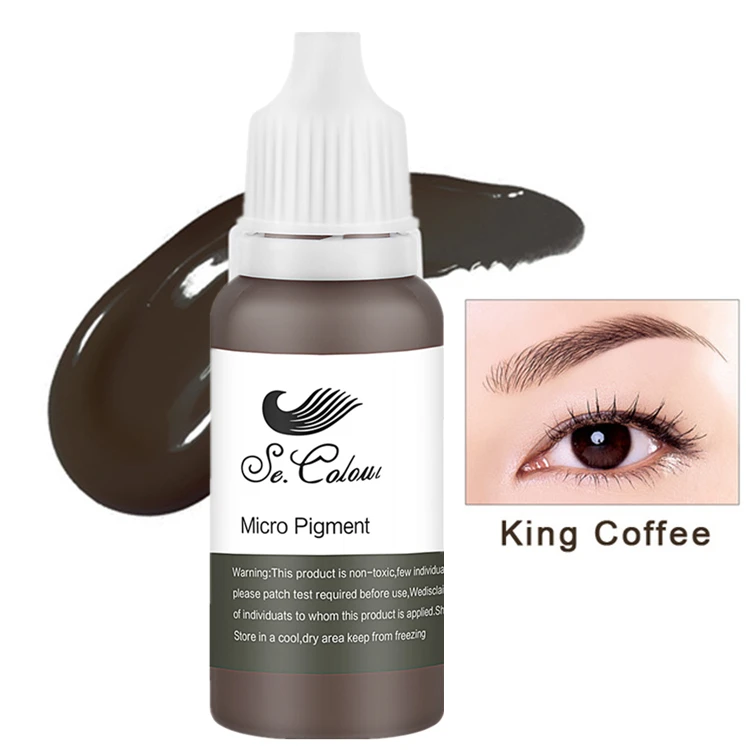 Free sample ! Private label pmu pigment 15ml Semi permanent makeup tattoo ink for eyebrow,eyeliner,lips