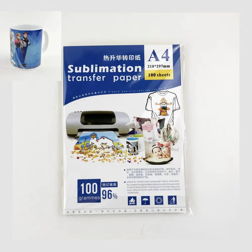 High Transfer Rate Sublimation transfer Paper for cup polyester cotton t shirt mug plates