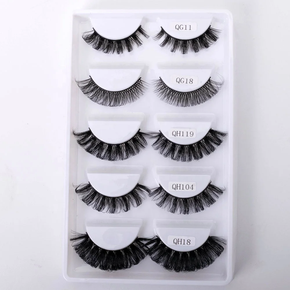 Wispy butterfly lashes silk lashes Winged faux mink 10mm c d curl Full strip eyelashes Russian strip lashes