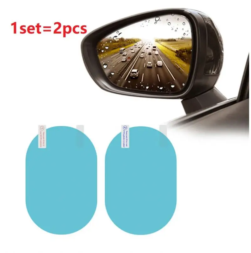 Автомобильная Водонепроницаемая противотуманная пленка K1265, 2 шт., автомобильные наклейки на зеркала заднего вида, автомобильная противотуманная пленка