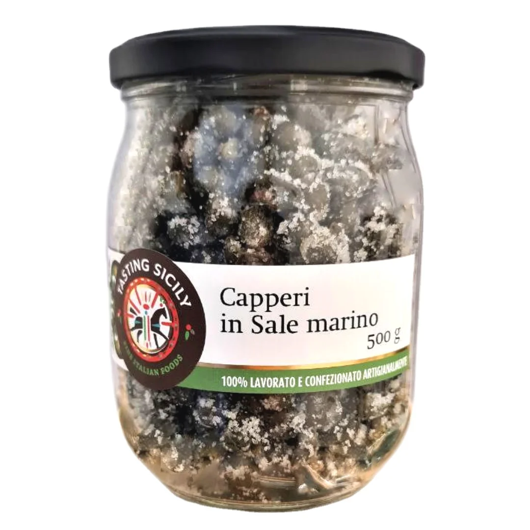 Best Quality Capers in Sea Salt jar 500g