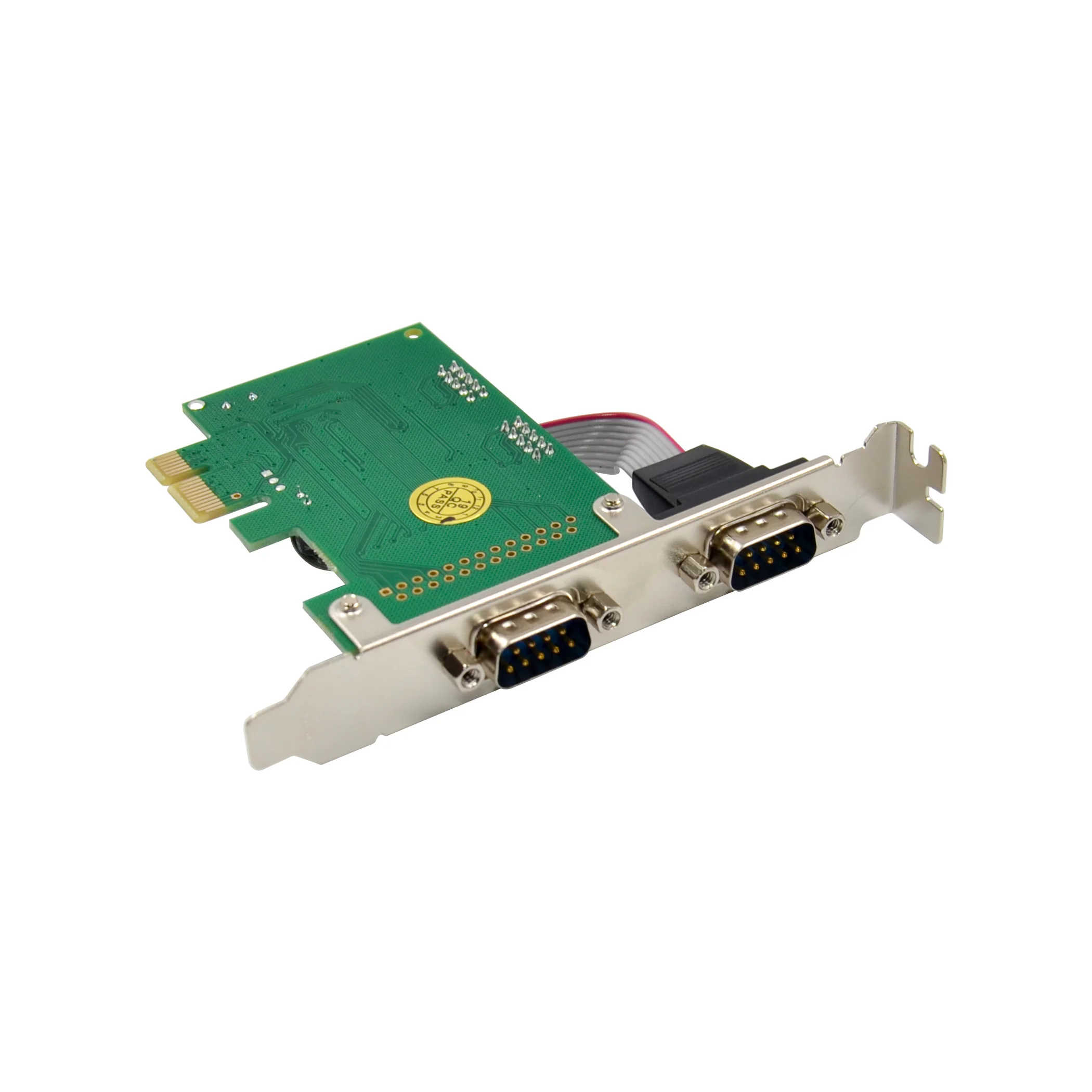 PCIe для DB9 RS232 последовательный преобразователь карты устройство работающее от прикуривателя с 2 портами DB-9 Серийный rs232 порты pcie Карты