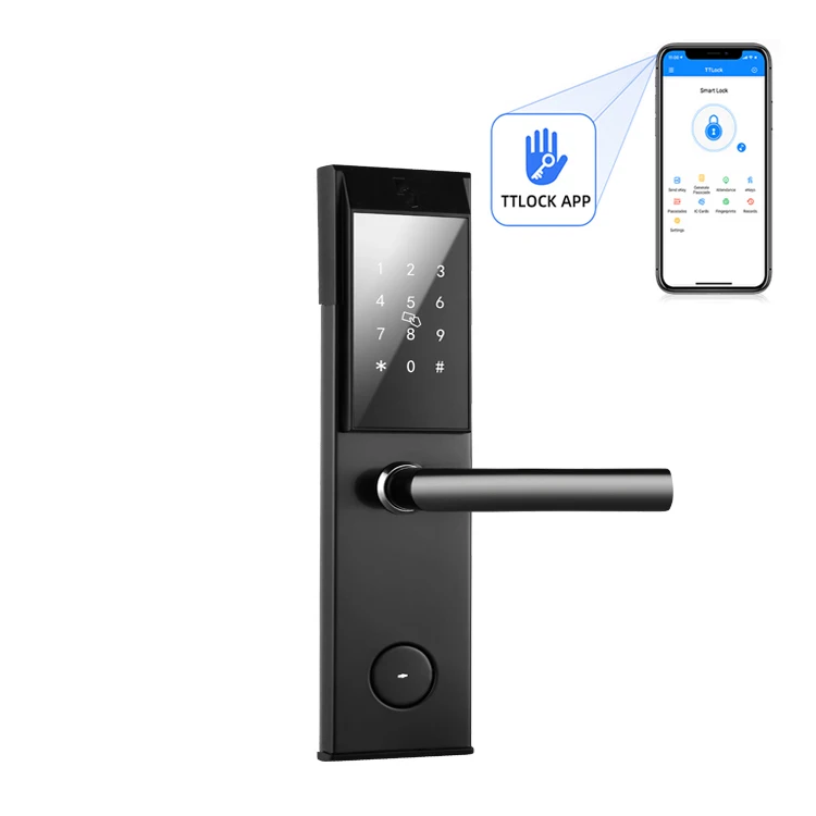 Wholesale Price WiFi APP  Keyless Digital M1 Card  Door Lock Smart Home Hotel WiFi Door Lock System