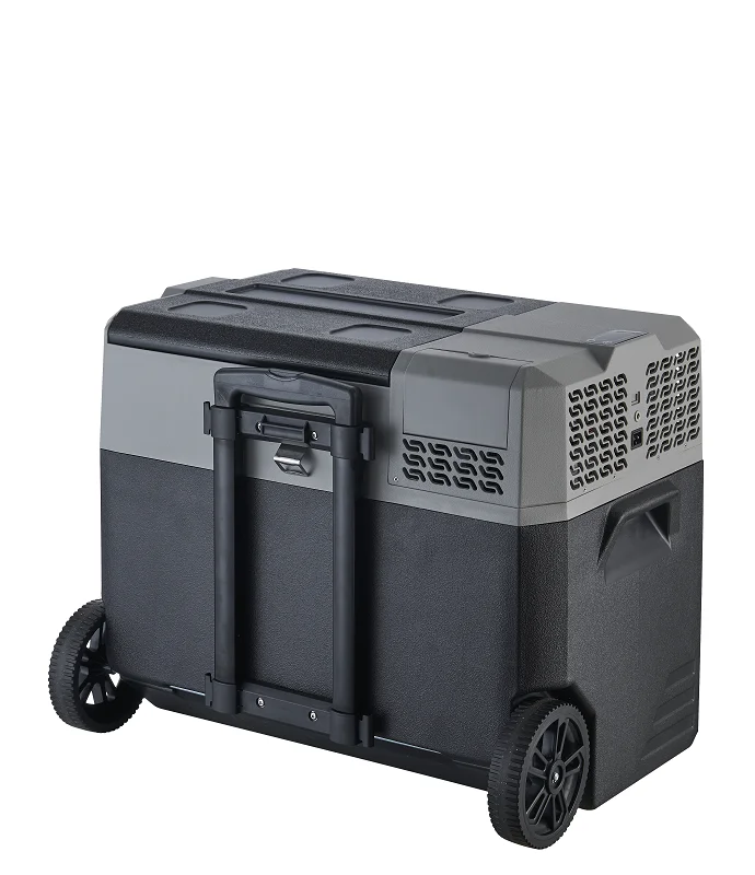 62L Portable Draw-bar Refrigerator 12V 24V DC Compressor Battery Powered Refrigerator For Car