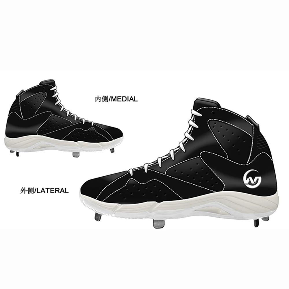 Adult Baseball Shoes Custom Molded Luxury Metal Baseball Cleats for Men Sports Baseball Shoes