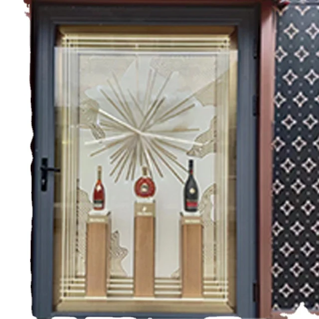 Luxury liquor store wall wood liquore shop whisky wall display