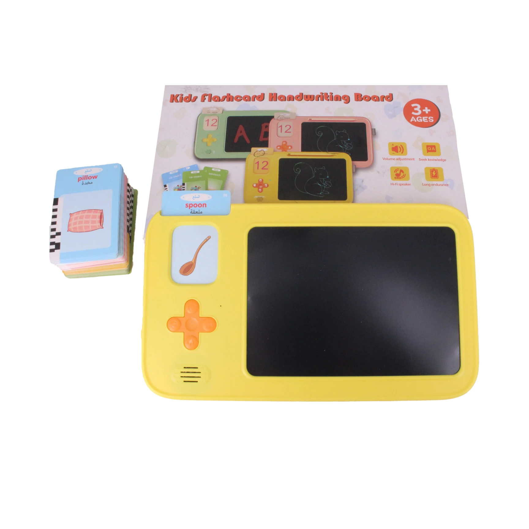 Kids Foldable Learning Tower Building Block Robot Programming Toys Talking Cards Lcd Writing Tablet Learning Machine