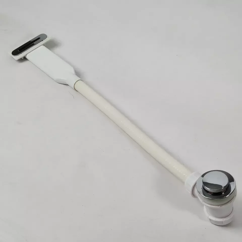 Customized White Whirlpool Components Drainer Bathtub Drain With Pipe