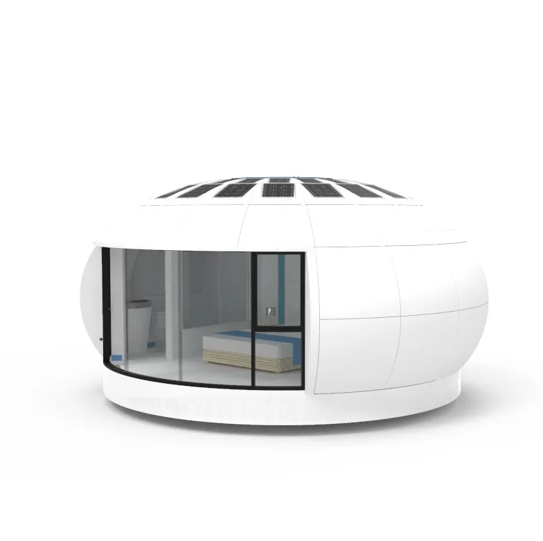 Insulation small movable steel frame modular home dome house tiny house