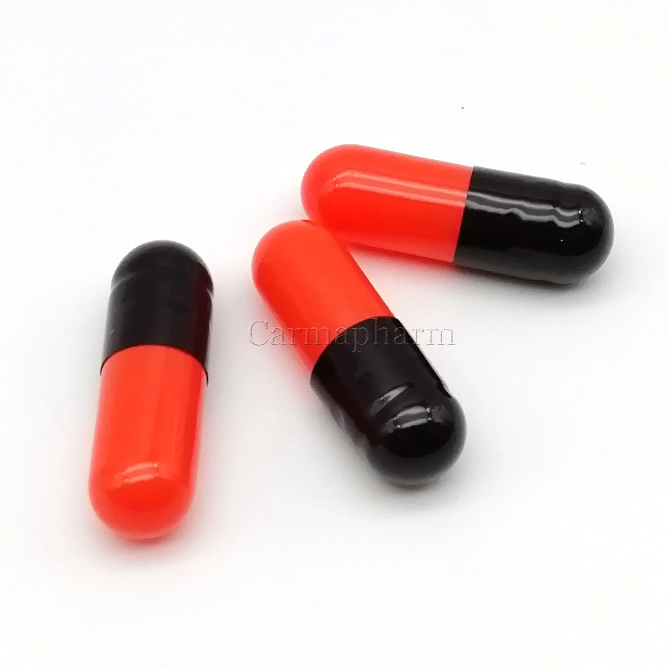 Customized Color Halal Hard Empty Gelatin Capsule Shell dark scarlet capsules