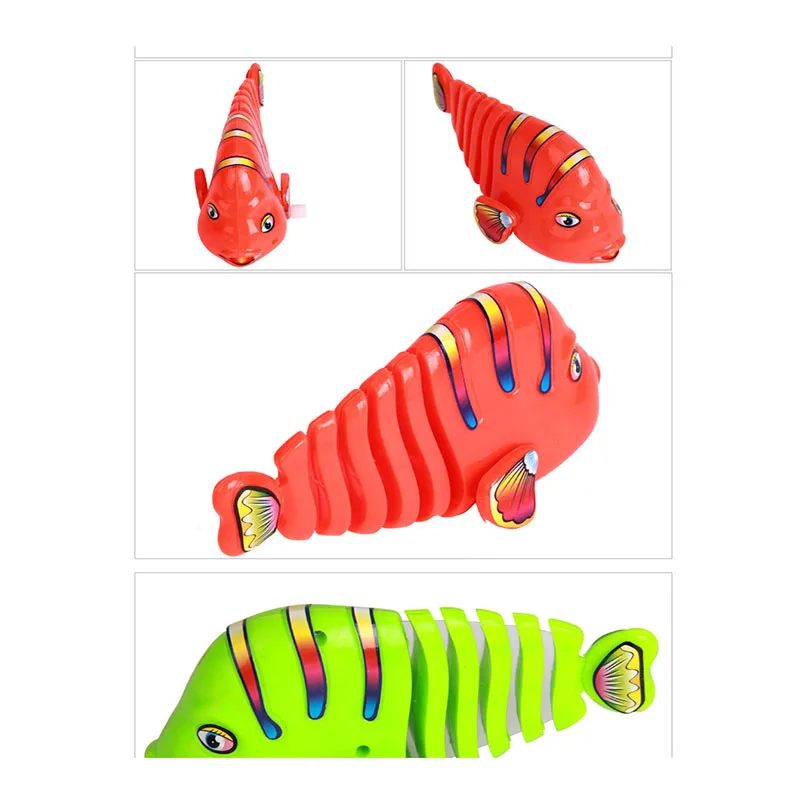 
YY0143 Clockwork Toy Fish Toy Import From China Colorful Fish Wind-up Clockwork Play set 