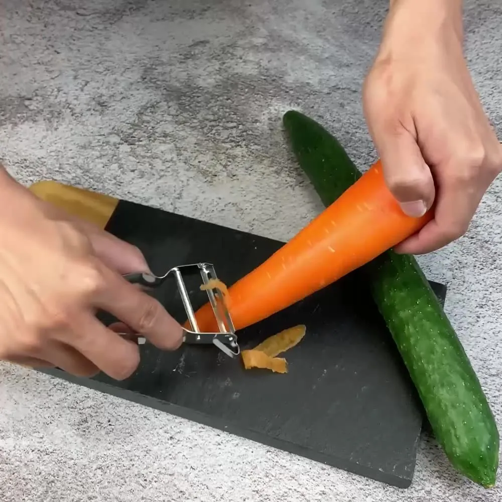 U Shape Potato Peeler Swiss Peeler Stainless Steel Vegetable Julienne Slicer Peeler for Kitchen