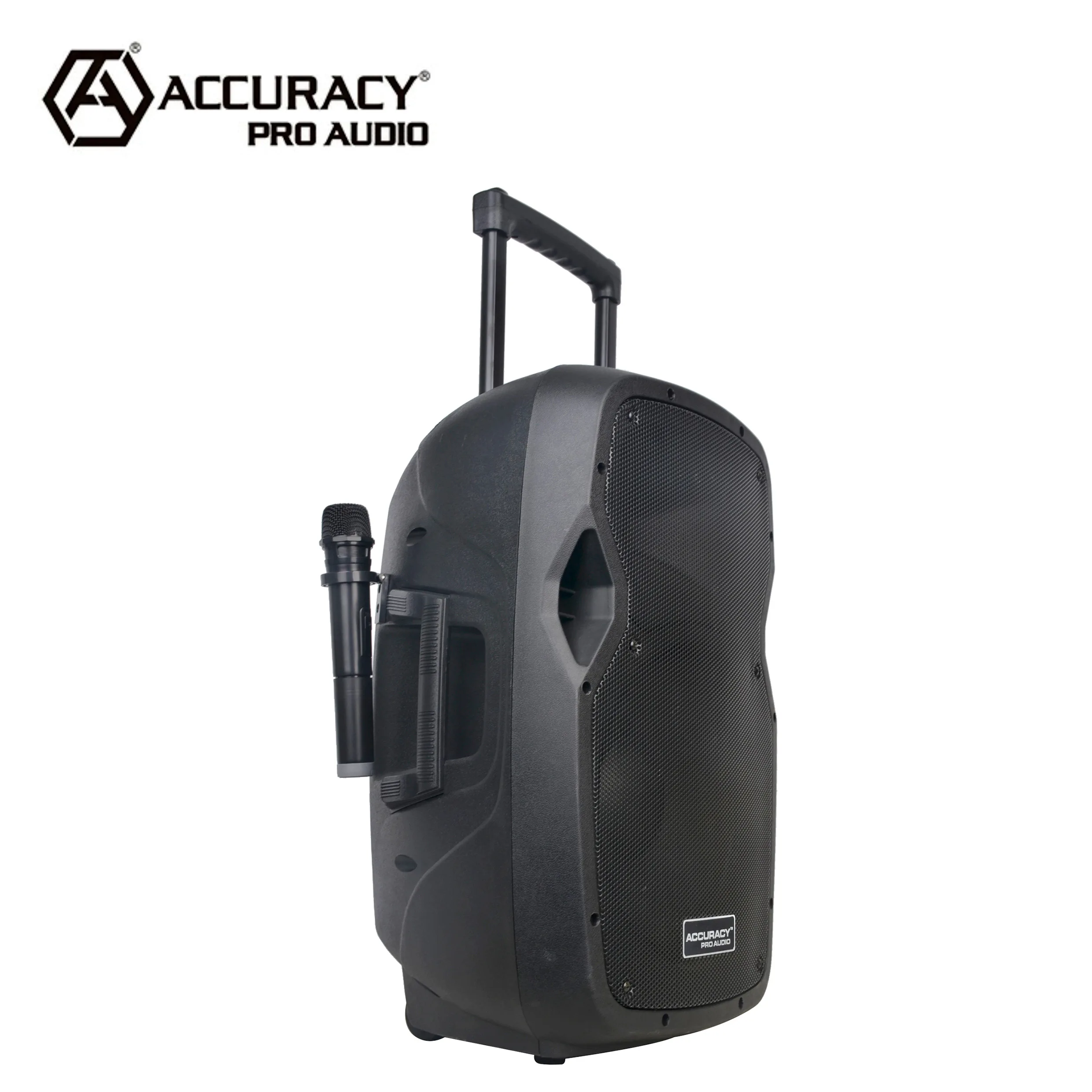 CSL15AVX 100W 15 Inch Black Audio Wireless Trolley Battery-Powered Portable Speaker Microphones Outdoor DJ Party KARAOKE BT