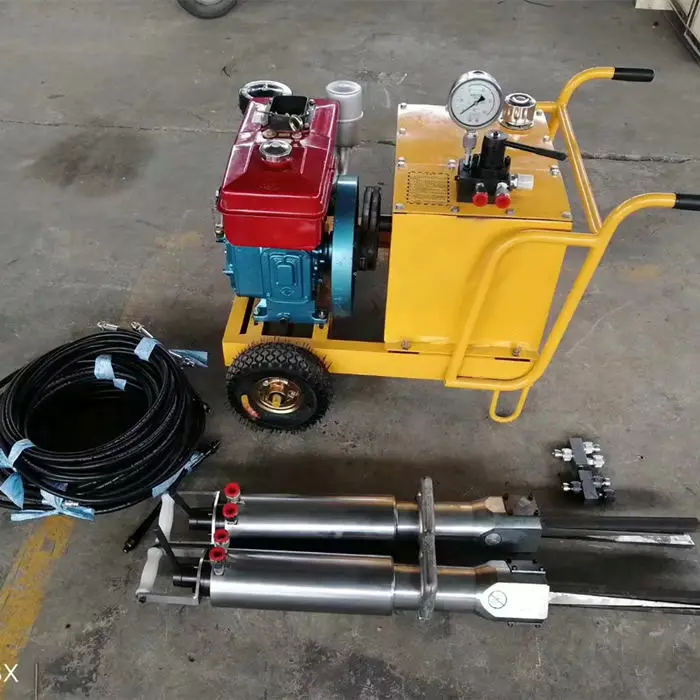 stone quarry stone splitting machine Hydraulic splitterlarge rock crushing machine