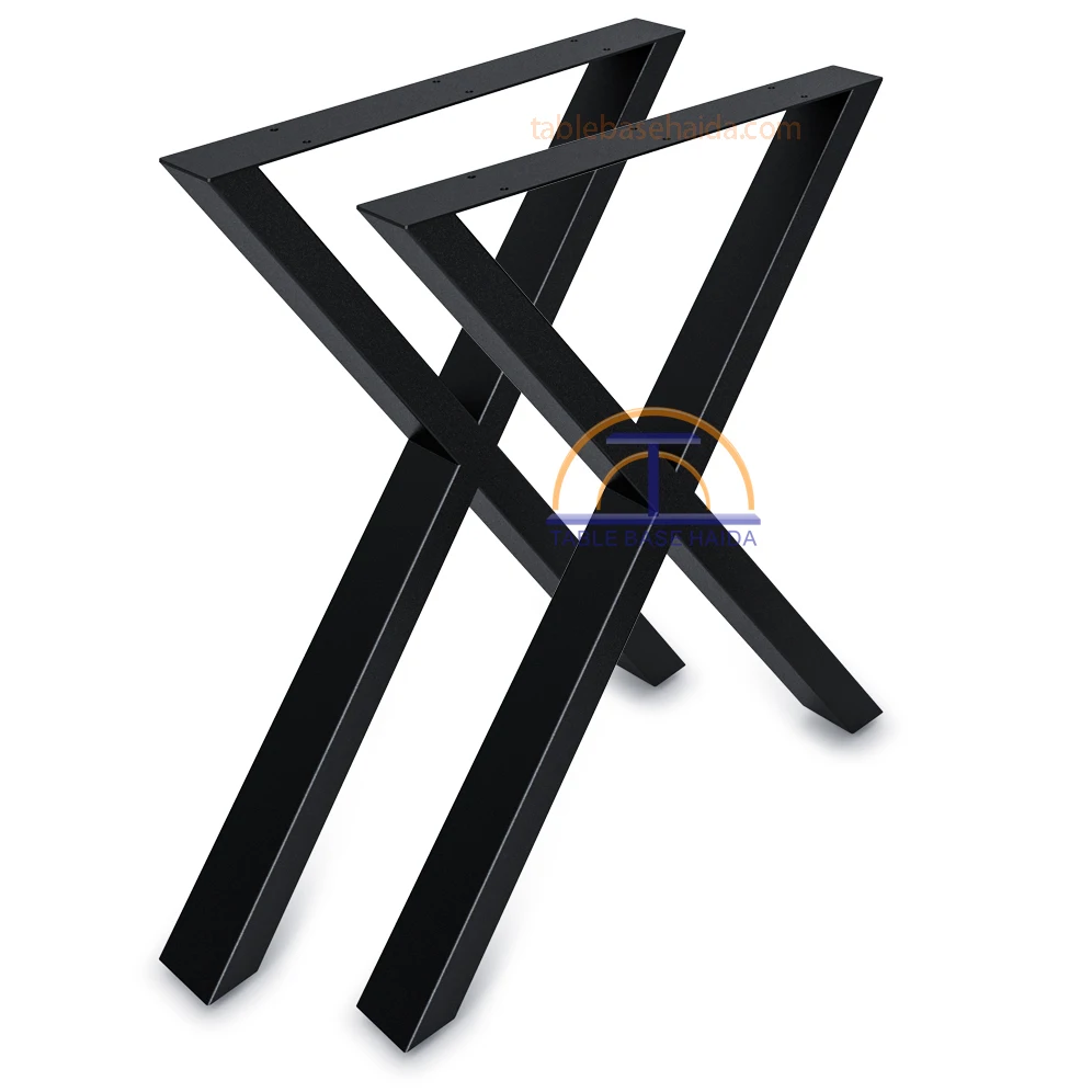 Good quality x shape iron metal legs for tables (1600579155459)