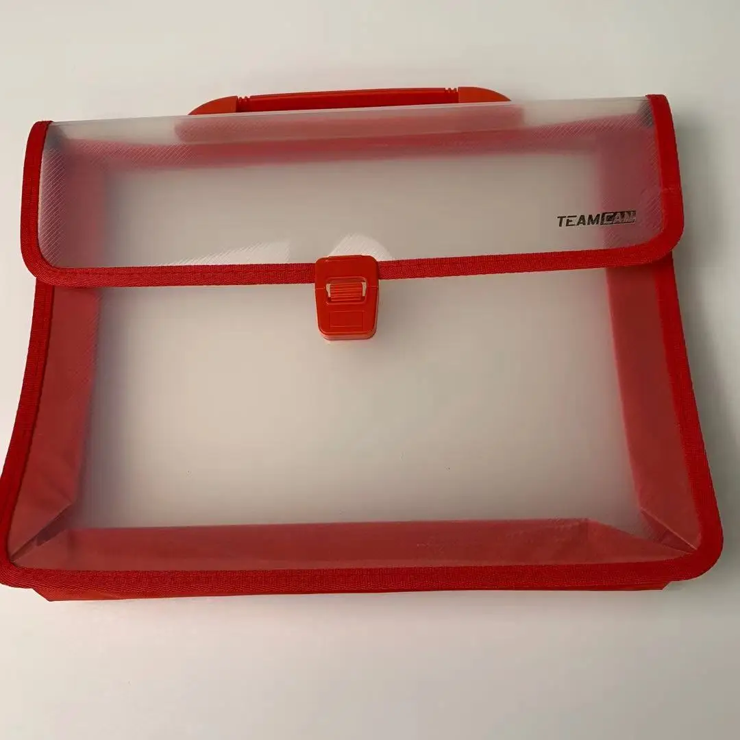 Индивидуальная высококачественная прозрачная сумка для документов A4 папка файлов расширяющаяся