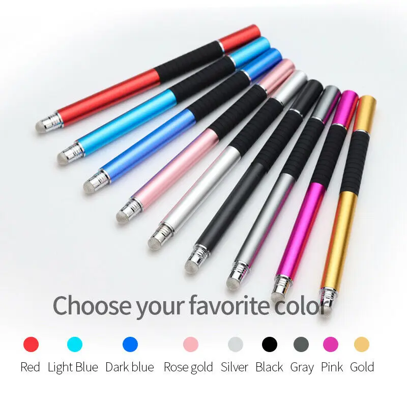 Two in One Disc Stylus Pen Plastic Universal Digital Drawing Sketching Pencil 2 in 1 Touch Screen Writing Pen with stylus