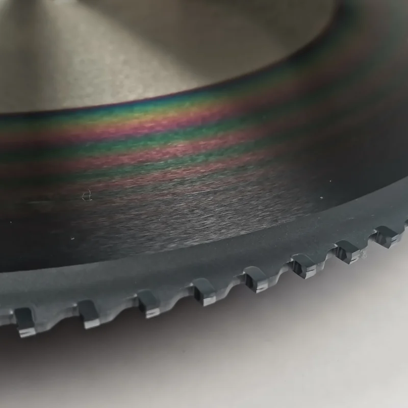 Steel tube cutting orbital flying circular saw blade for steel tube orbital flying cut-off on line