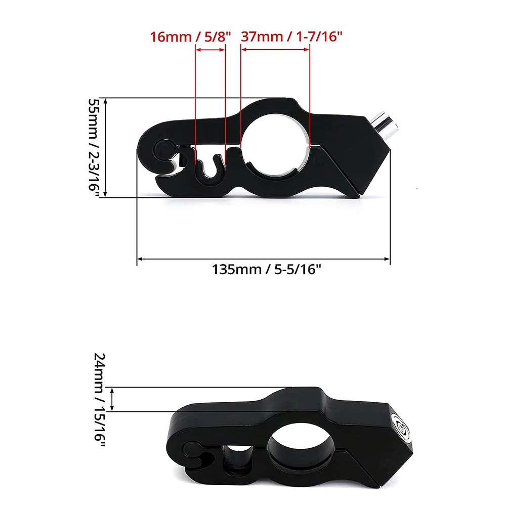 Motorcycle Lock, Heavy Duty Anti-Theft Adjustable Bike Handlebar Lock, A Grip/Throttle/Brake/Handlebar Lock to Secure a Bike