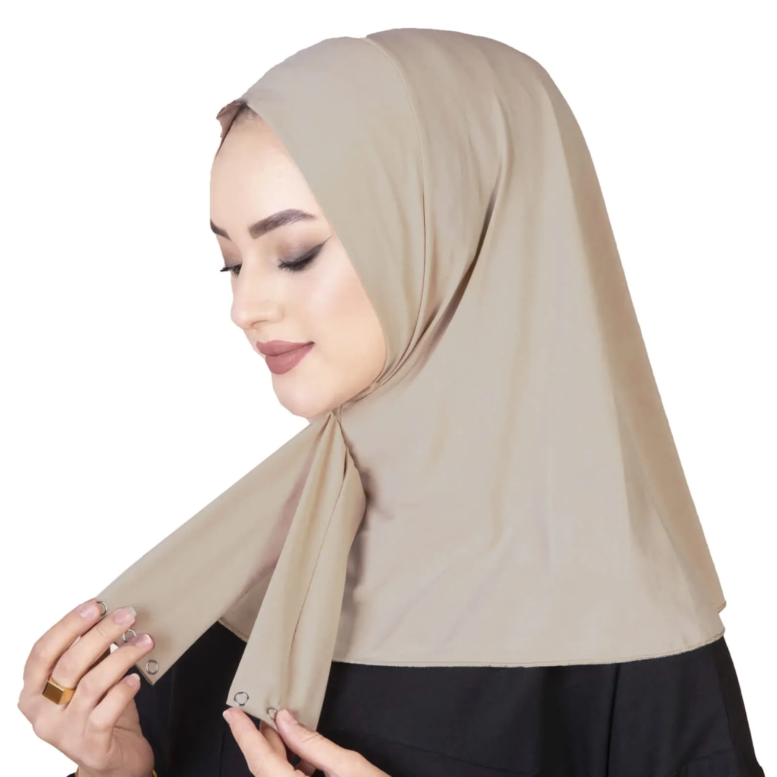 Ready To Go wear Instant Hijab for Ladies Girls Women With Tie Back Buttons Premium Quality Jersey Scarf