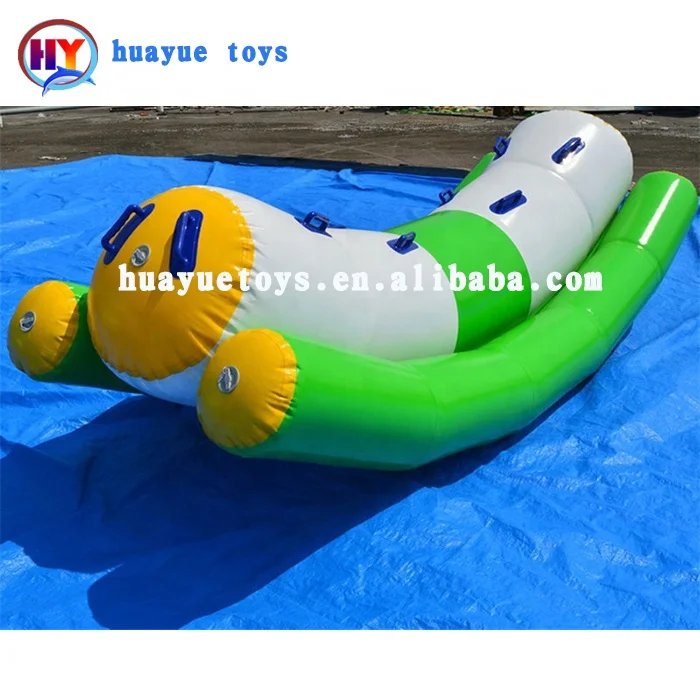Надувные аквапарк Плавающие водяные двойные качели rodeo aqua water totter