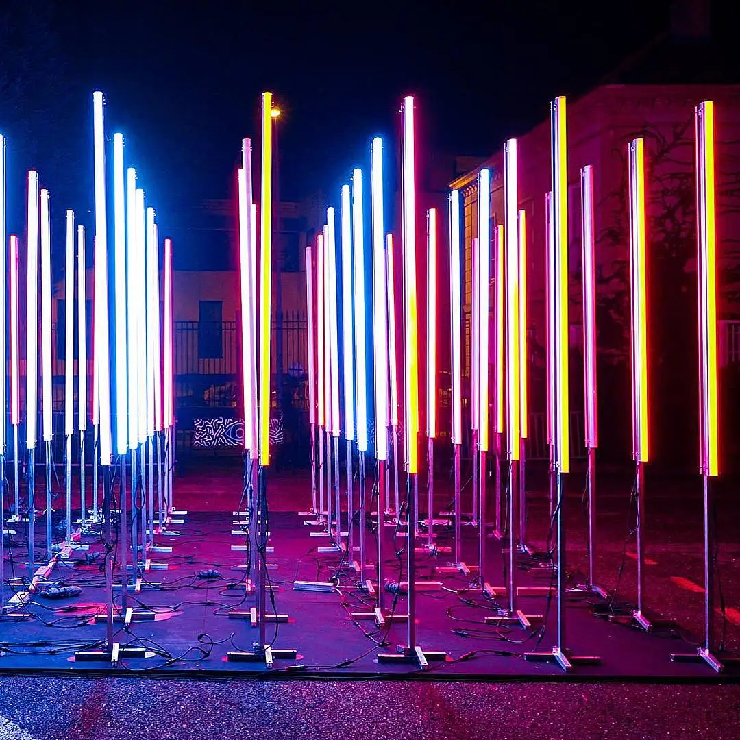 Программируемая полноцветная Адресуемая светодиодная Пиксельная трубка Smd5050 SPI Dmx цифровая линейная Rgb алюминиевая световая панель