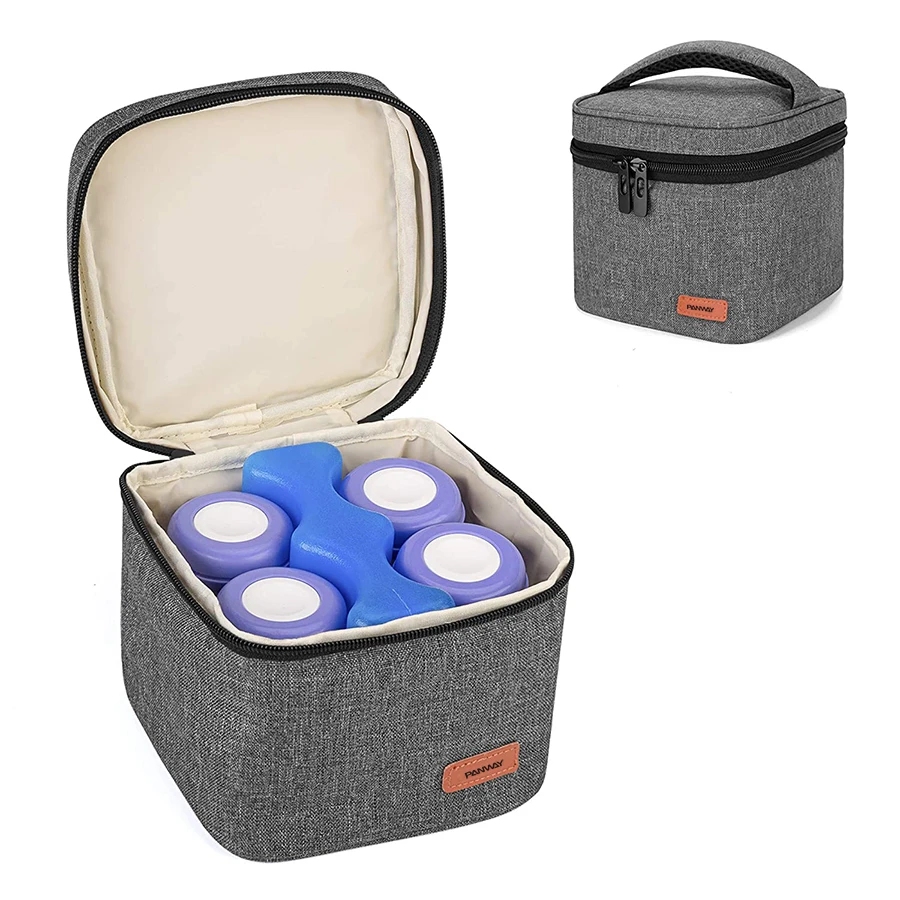 Travel Stylish Portable Breastmilk Cooler Bag for Four Bottles up to 5 Oz Insulated Baby Bottle breast milk cooler