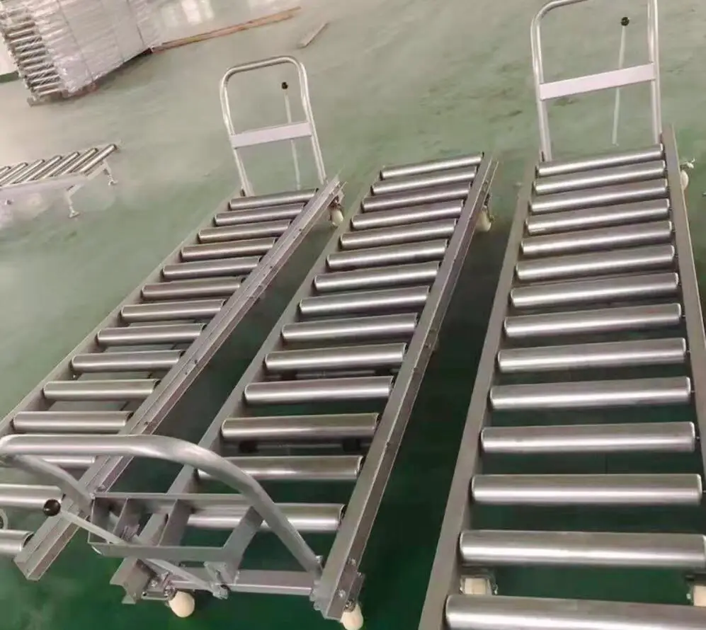 Wholesale wood board panel roller conveyor, board gravity roller conveyor system